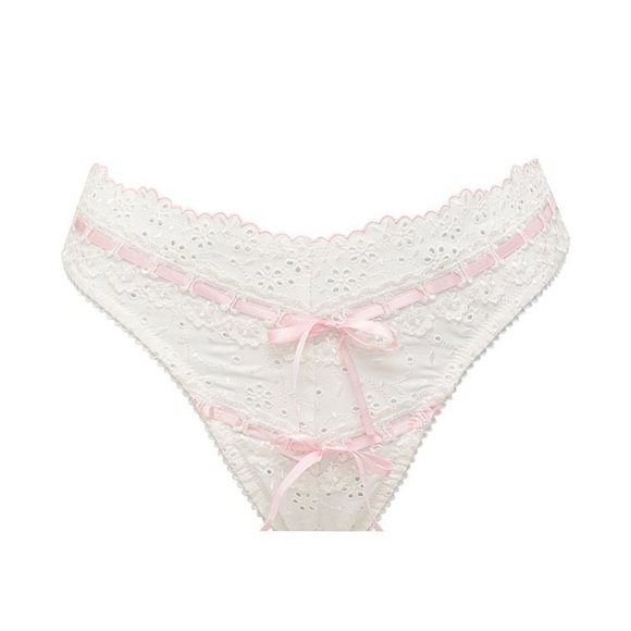 For Love & Lemons Swirl Eyelet Thong Panty - Picture 4 of 4
